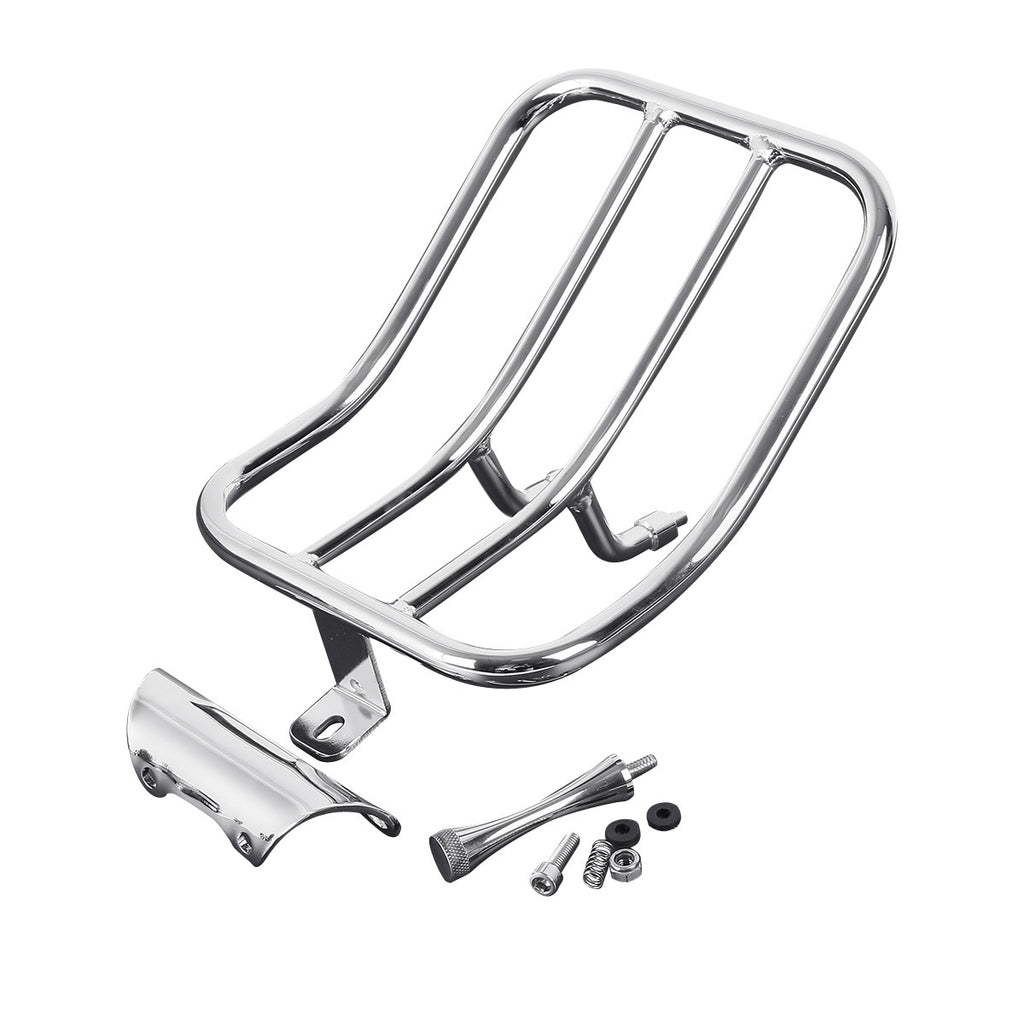 Chrome Motorcycle Rear Fender Luggage Rack For Harley Road King