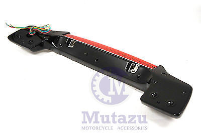 Vivid Black LED Light Spoiler fit King,Razor,Chopped Tour Pak for Harley  Touring