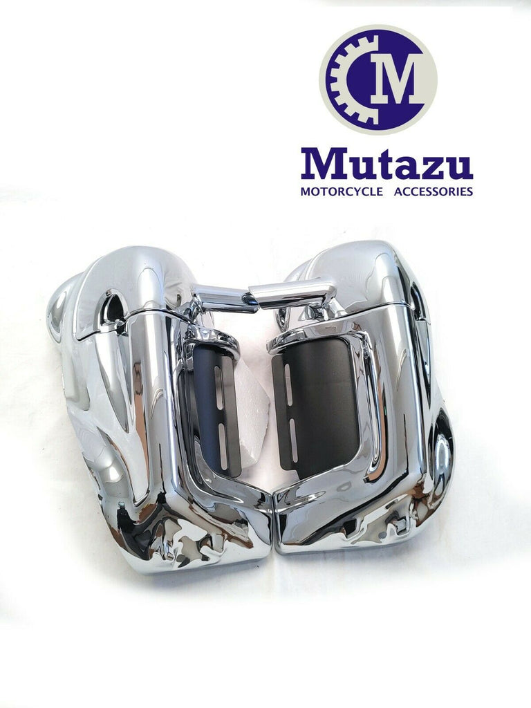 Chrome Vented Lower Fairing w/ 6x9 Speaker Boxes Pods for 94-13 Harley –  Mutazu Inc.