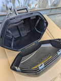 For Left Yamaha FJR1300 FJR 1300 Saddlebag Side Case Trunk Pannier, Black