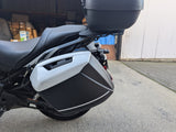 Left White Improved 38L Saddlebag for Kawasaki Versys 650 1000LT Ninja H2