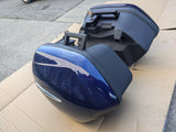 For Yamaha FJR1300 FJR 1300 Saddlebags Left+Right Side Cases Trunk Pannier Blue