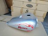 Mutazu Silver/ Graphic  Premium Quality Large Vented Gas Tank Petcock & Lock for Honda Rebel 250