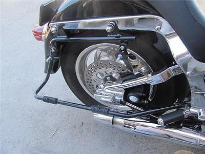 Harley STYLE Saddlebags Chrome Softail Conversion Brackets for Harle Mutazu Inc