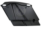 Complete Matte Black 4" Extended Hard Saddlebags For Harley Touring Models