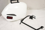 Mutazu White Left Side Hard Pannier Saddlebag For 02-09 Honda VFR800 Interceptor