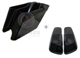 Mutazu 2014 + Up ABS 4.5" Extended Bases & 6X9 Speaker Lids for Harley FLH FLT