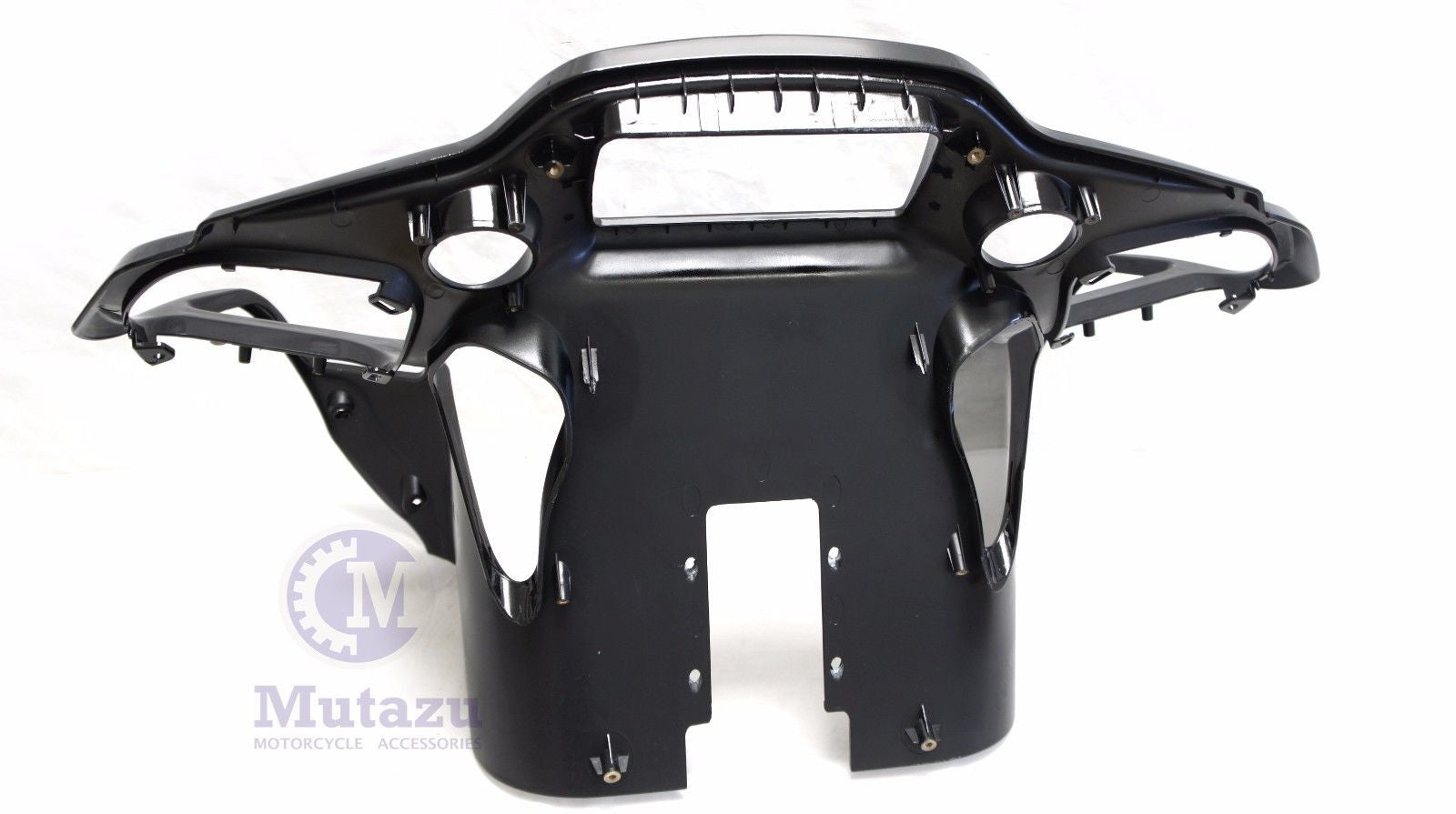 Mutazu Vivid Black Inner ABS Front Fairing for Harley Road Glide