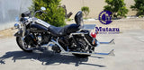 Mutazu 42" Fishtail Fish tail Exhaust Slip On Mufflers 1995-16 Harley Touring